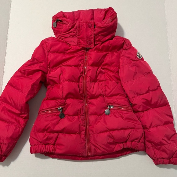Moncler Other - Moncler Girls Pink Puffer Logo Jacket